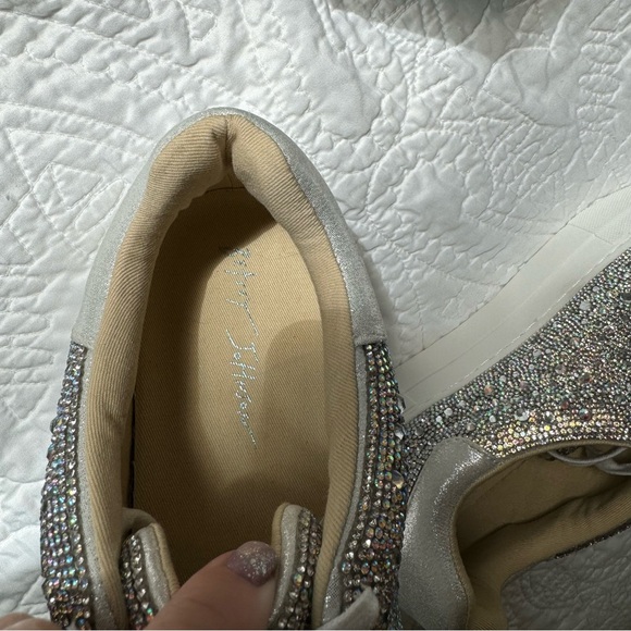 BETSEY JOHNSON “BRET” CRYSTAL SNEAKERS - Picture 5 of 10